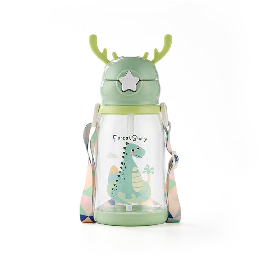 BOTELLA PLASTICA C/SORBITO DISEÑO INFANTIL LH-4069