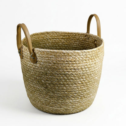 CANASTO DE YUTE NATURAL 29X22CM LH-4188
