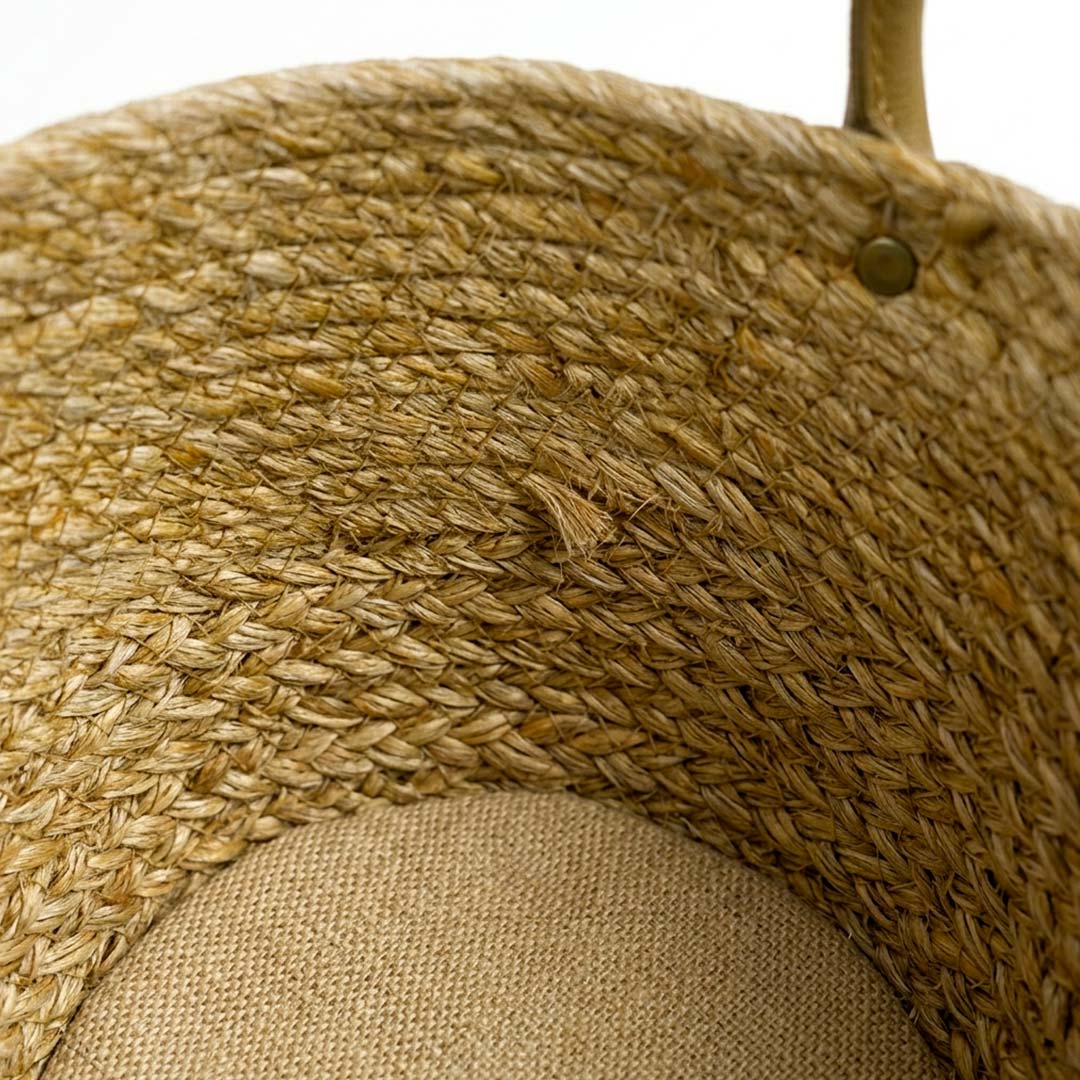 CANASTO DE YUTE NATURAL 24X17CM LH-4189