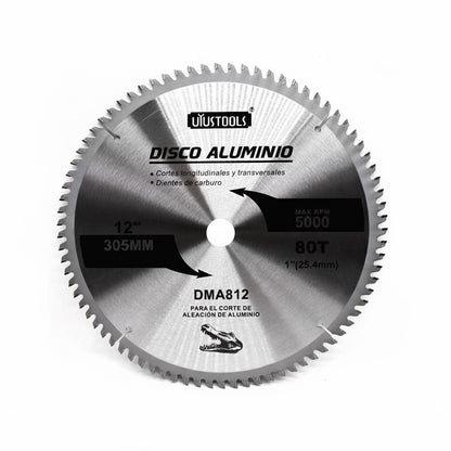 DISCO CORTE ALUMINIO 12″ 80D UYUSTOOLS DMA812