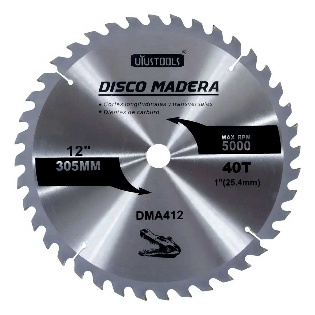 DISCO CORTE MADERA 12″ 40D UYUSTOOLS DMA412