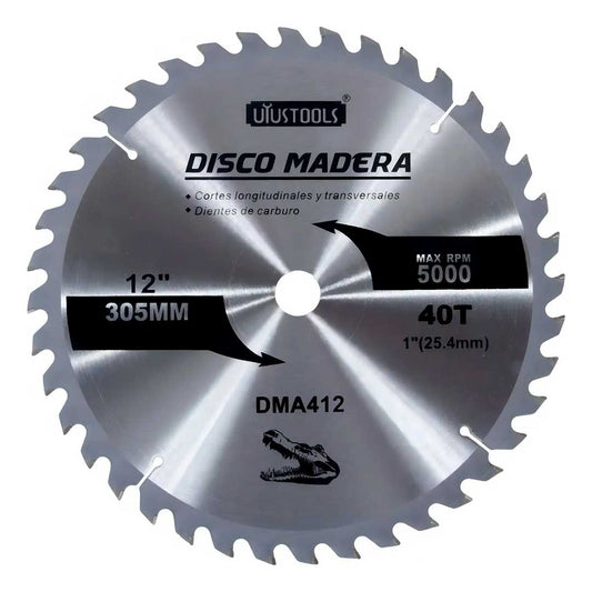 DISCO CORTE MADERA 12″ 40D UYUSTOOLS DMA412