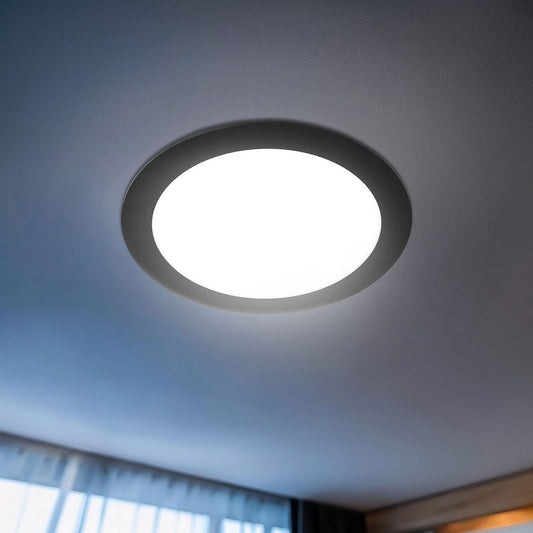 ARTEFACTO LED REDONDO BORDENEGRO 15WLUZFRIA LH4393