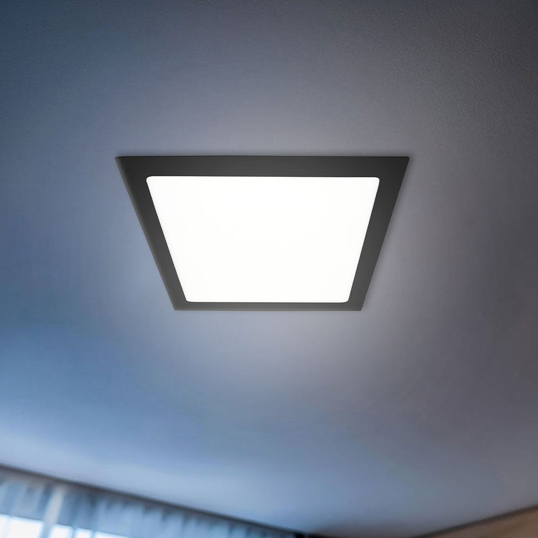 ARTEFACTO LED CUADRADO BORDENEGRO 6WLUZFRIA LH4396