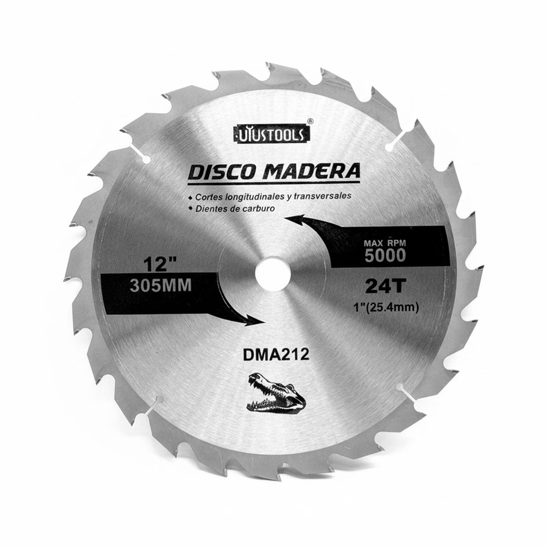 DISCO CORTE MADERA 12″ 24D UYUSTOOLS DMA212