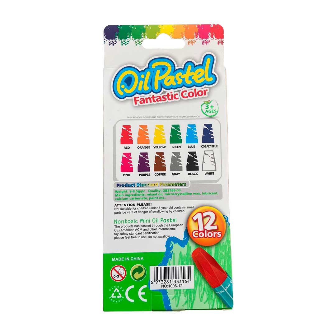 OLEO PASTEL 12 COLORES LH-4489