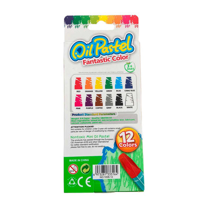 OLEO PASTEL 12 COLORES LH-4489