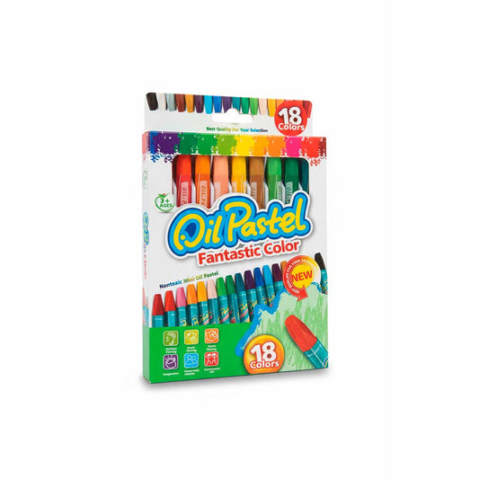 OLEO PASTEL 18 COLORES LH-4490