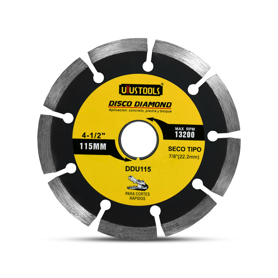 DISCO DIAMANTADO 4 1/2″ UYUSTOOLS DDU115