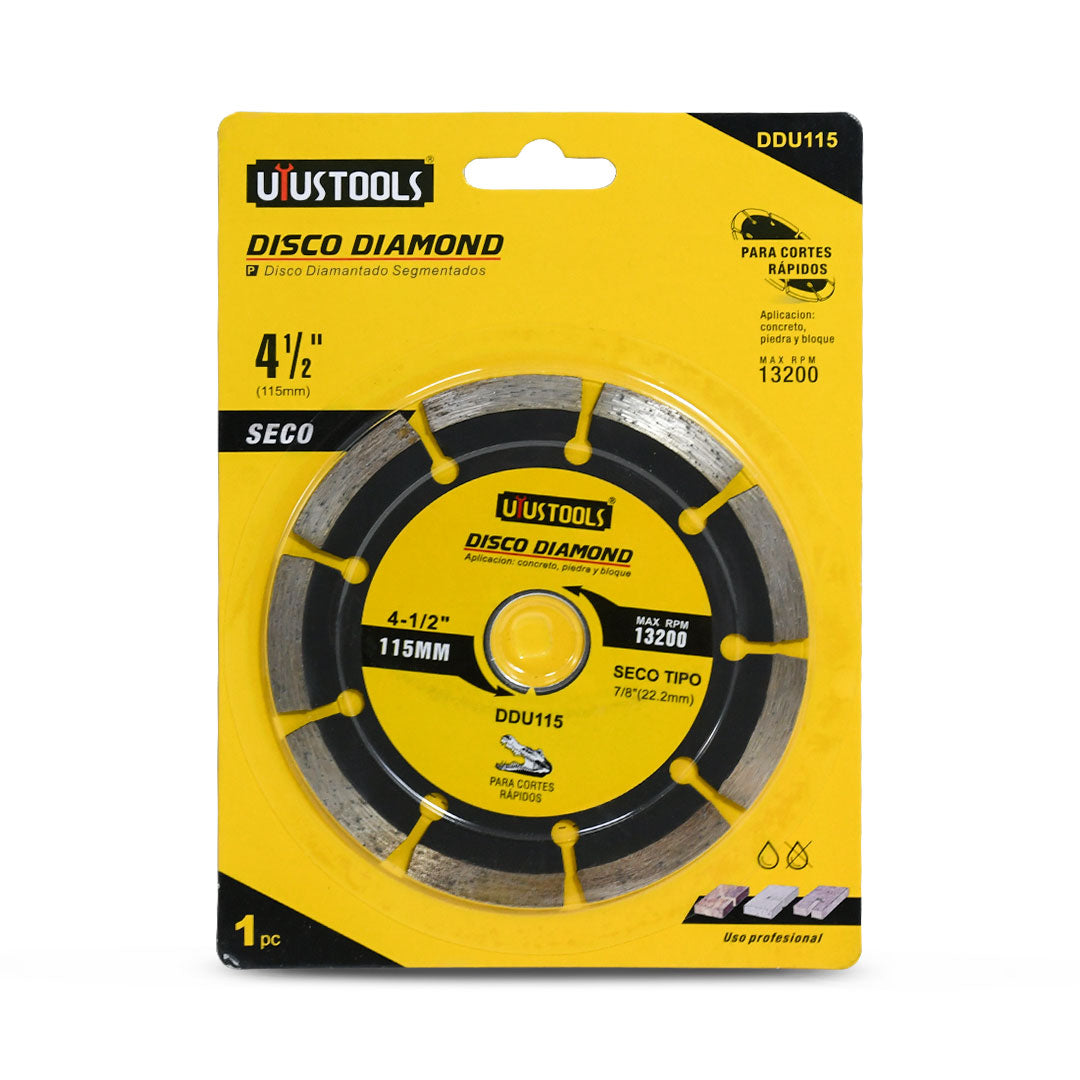 DISCO DIAMANTADO 4 1/2″ UYUSTOOLS DDU115