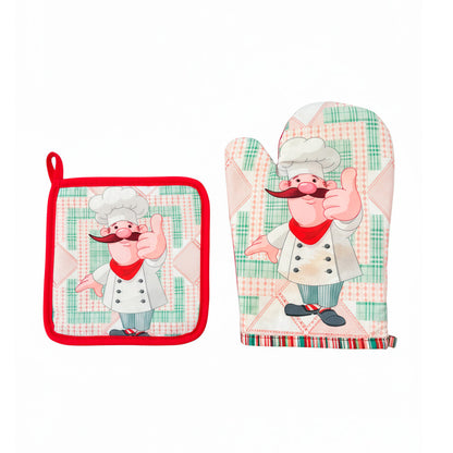 SET DE MANOPLA Y AGARRADERA DISEÑO VARIOS LH-4631