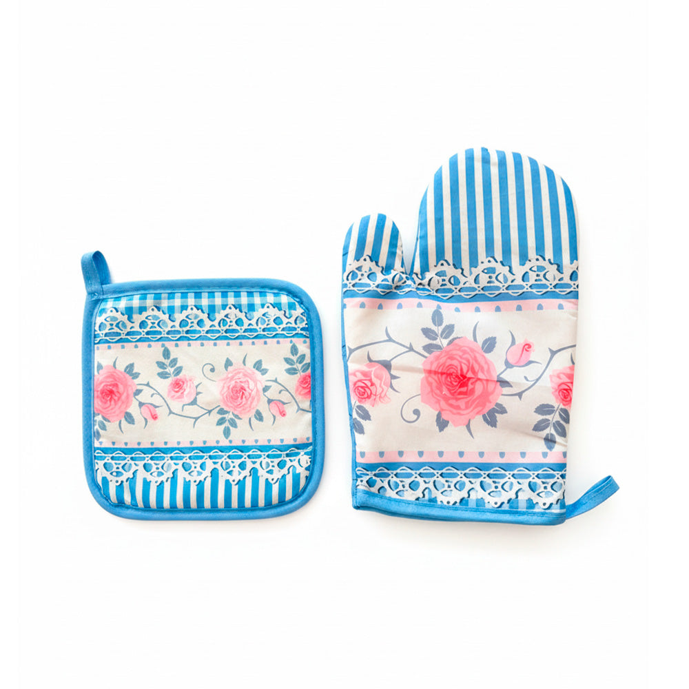 SET DE MANOPLA Y AGARRADERA DISEÑO VARIOS LH-4631