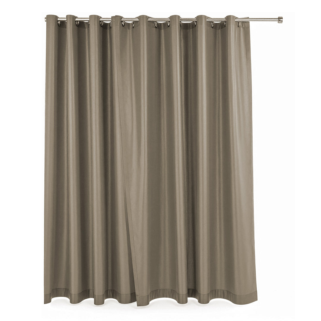 CORTINA DE BAÑO COLOR MARRON LH-4633