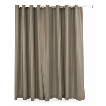 CORTINA DE BAÑO COLOR MARRON LH-4633