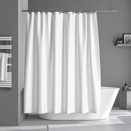 CORTINA DE BAÑO COLOR BLANCO LH-4634