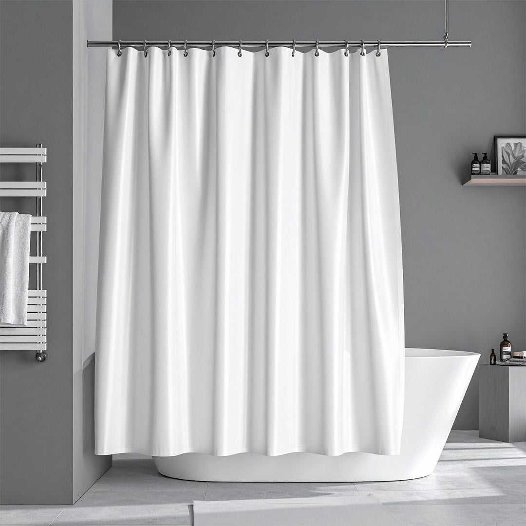 CORTINA DE BAÑO COLOR BLANCO LH-4634