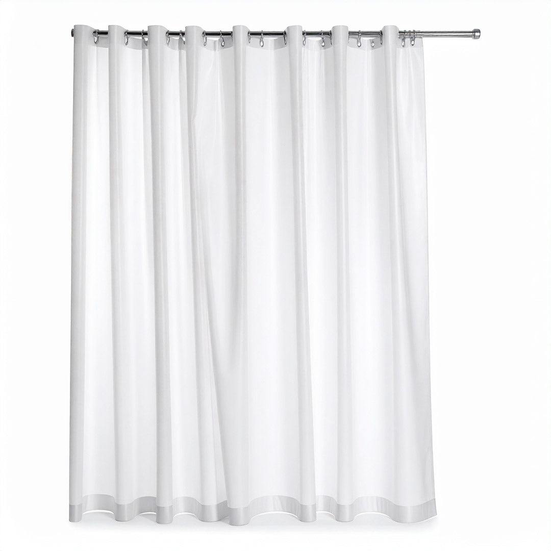 CORTINA DE BAÑO COLOR BLANCO LH-4634