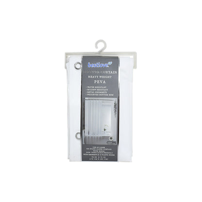 CORTINA DE BAÑO COLOR BLANCO LH-4634