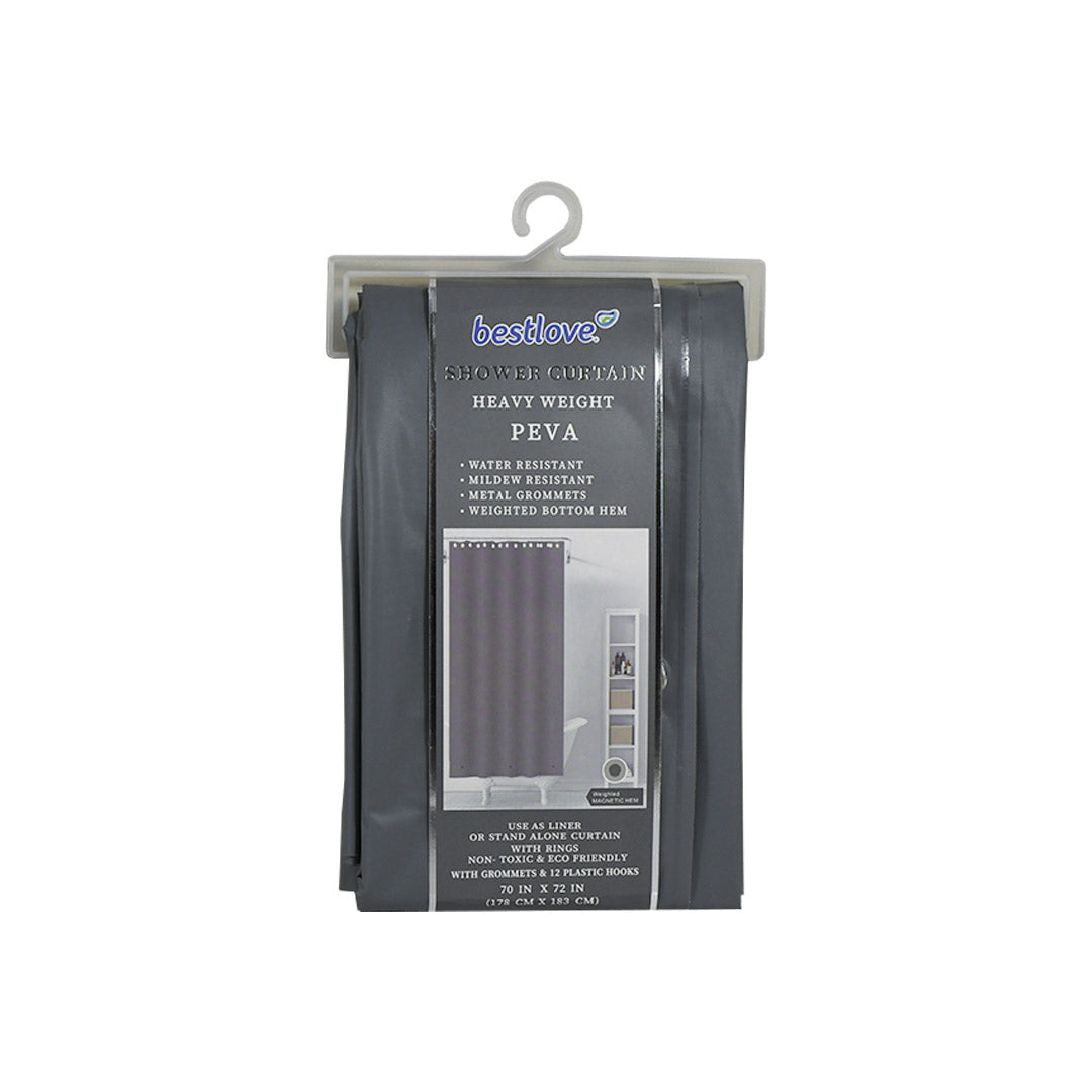 CORTINA DE BAÑO COLOR GRIS LH-4636