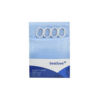 CORTINA DE BAÑO 180X180CM AZUL LH-4639