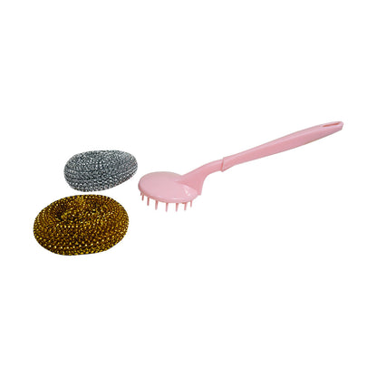 SET DE LIMPIEZA ESPONJA CEPILLO EN BOLSA LH-4644