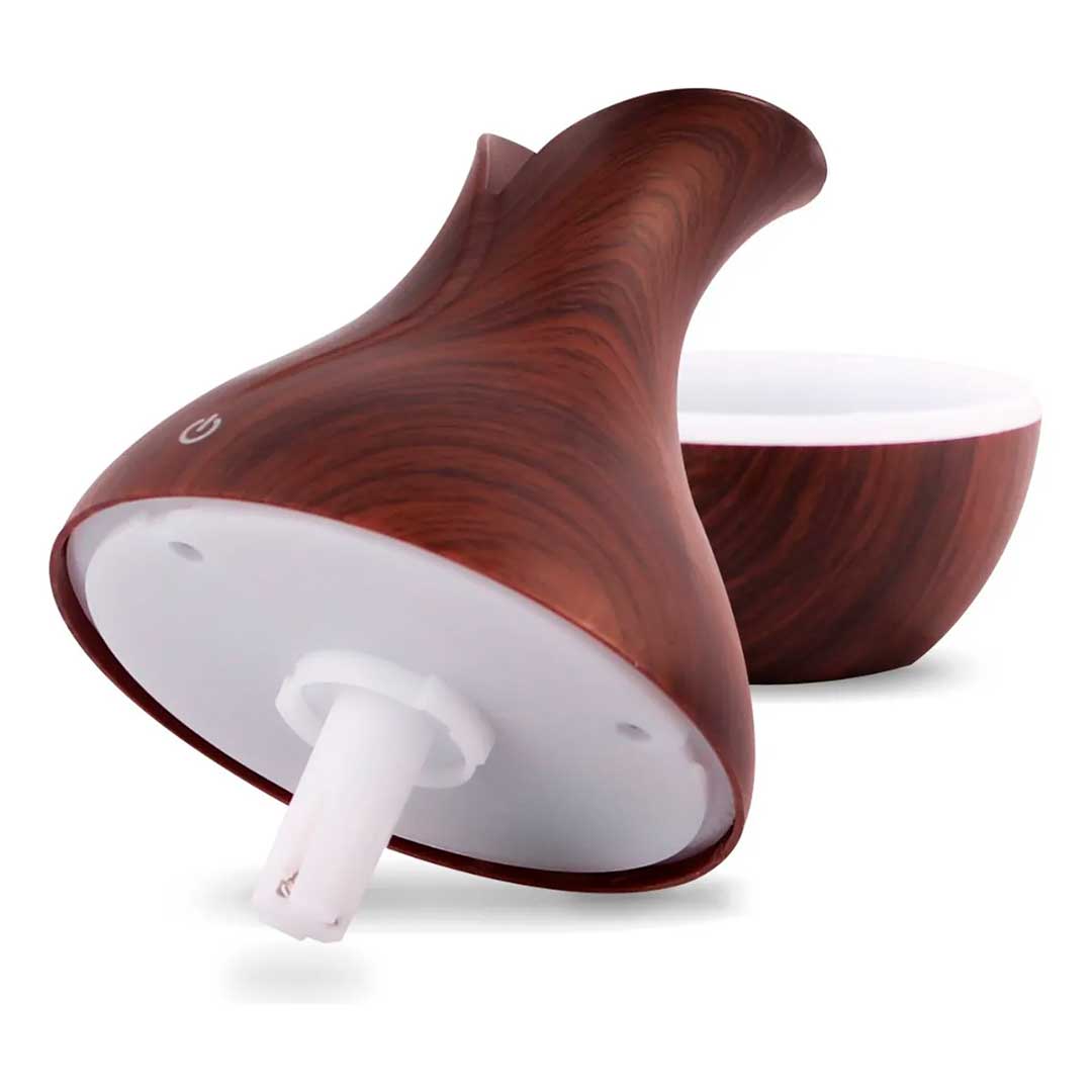 DIFUSOR HUMIDIFICADOR CON LUZ LED MADERA LH-4672