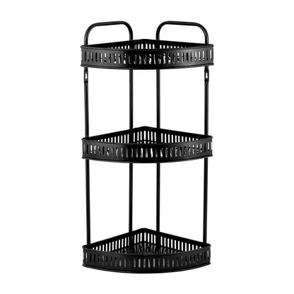 ESTANTE ESQUINERO DE 3 PISOS NEGRO LH-4749