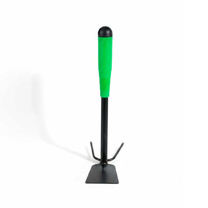 LANZA Y HORQUILLA MANGO VERDE PLASTICO LH-4802