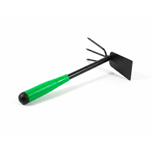 LANZA Y HORQUILLA MANGO VERDE PLASTICO LH-4802