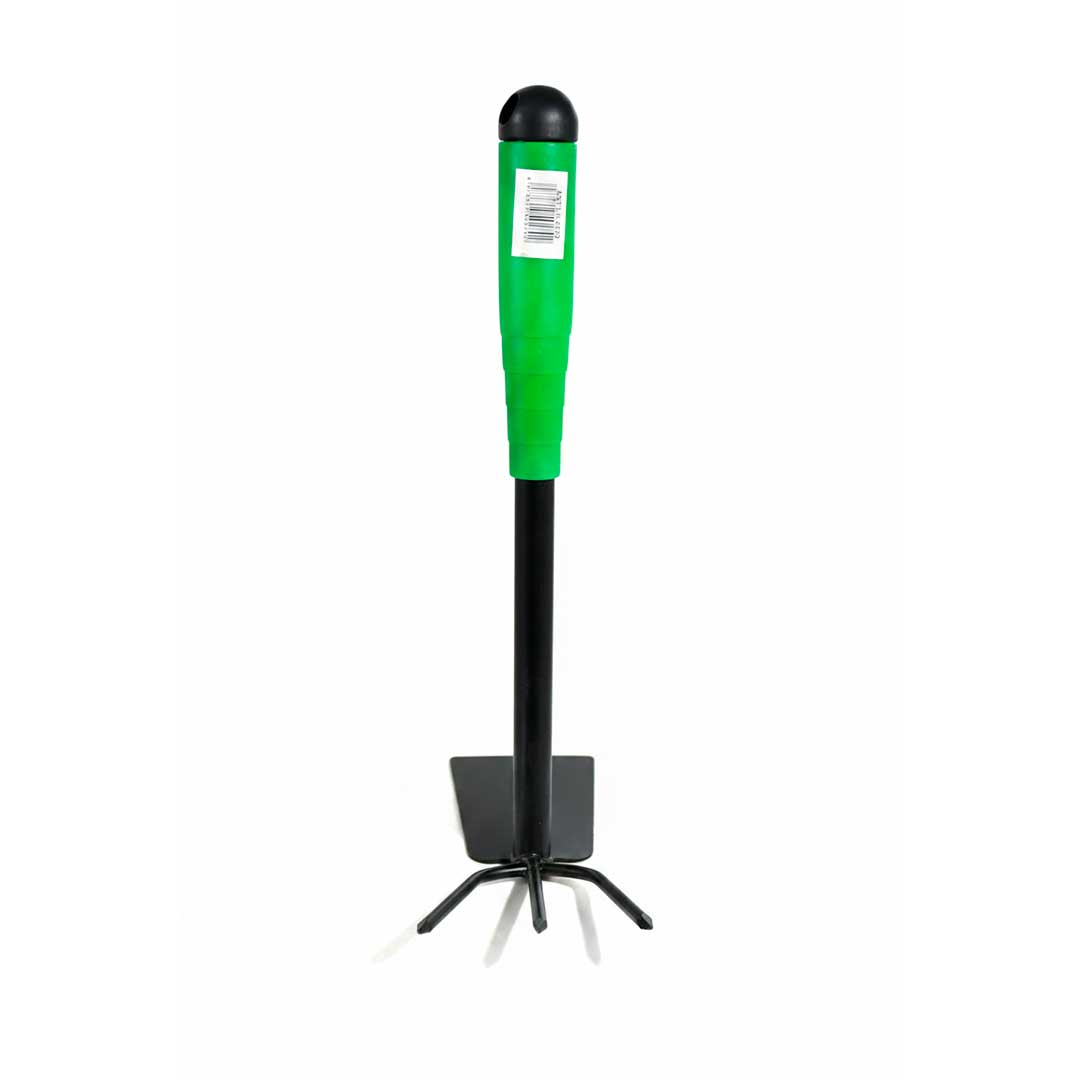LANZA Y HORQUILLA MANGO VERDE PLASTICO LH-4802