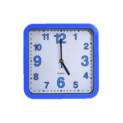 RELOJ CUADRADO BORDE FLUORECENTE 23X23CM LH-4843