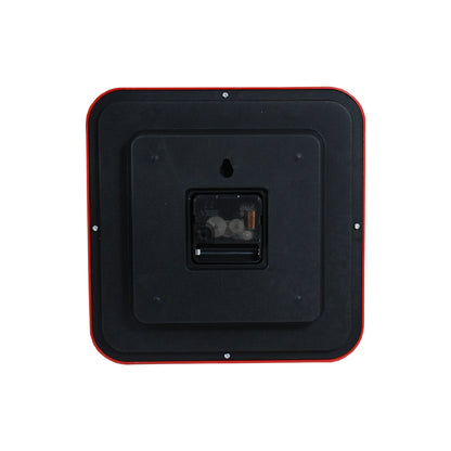 RELOJ CUADRADO BORDE FLUORECENTE 23X23CM LH-4843