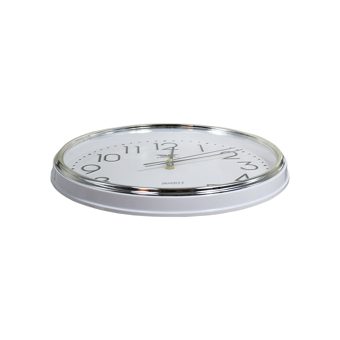 RELOJ REDONDO BORDE METALICO 30CM DIAMETRO LH-4844