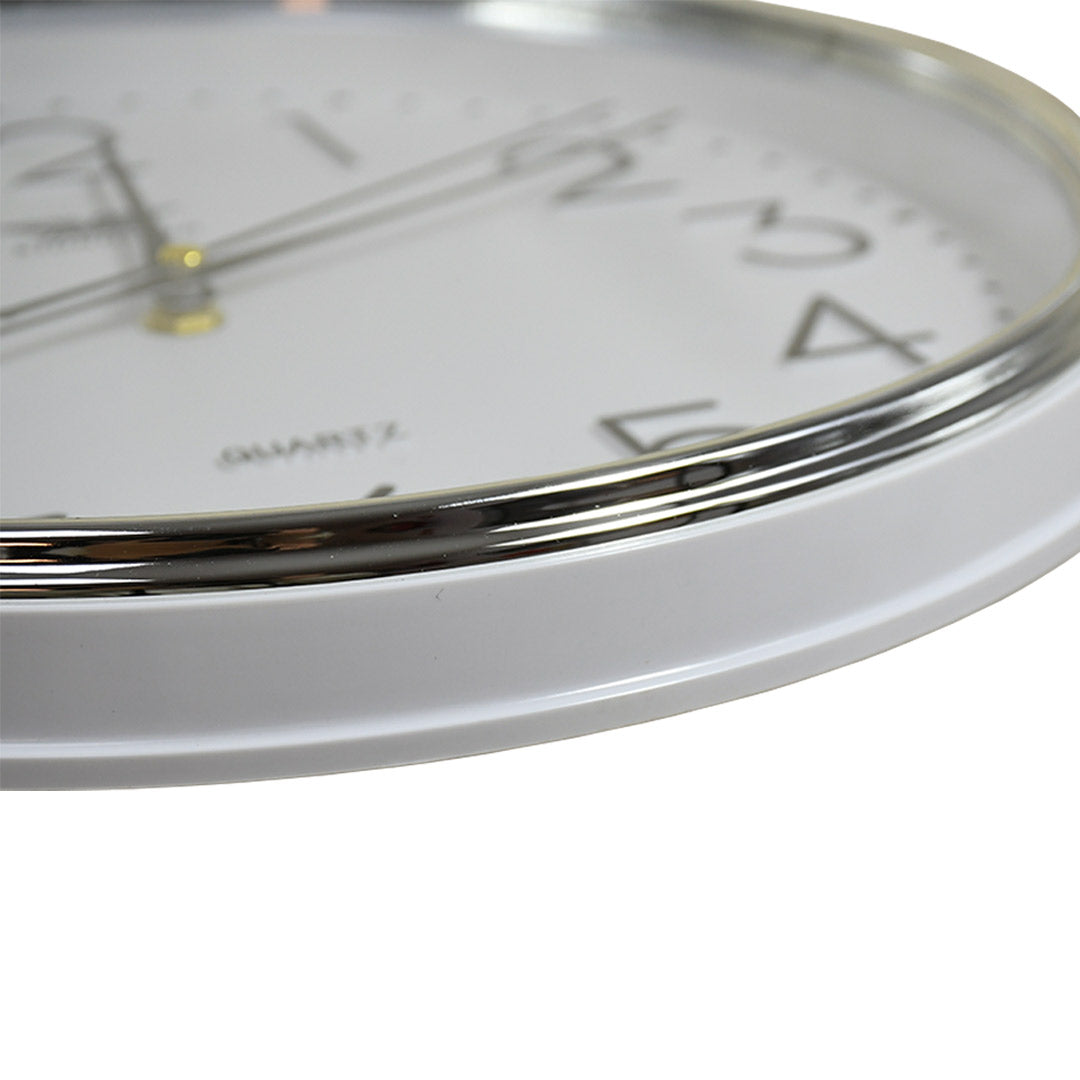 RELOJ REDONDO BORDE METALICO 30CM DIAMETRO LH-4844