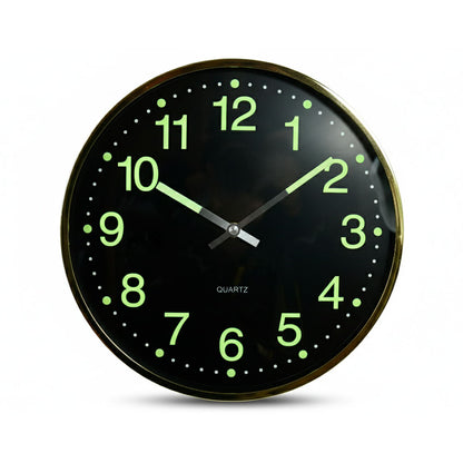 RELOJ REDONDO NUMEROS EN FLUORECENTE LH-4848