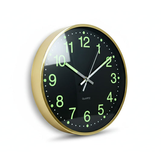 RELOJ REDONDO NUMEROS EN FLUORECENTE LH-4848