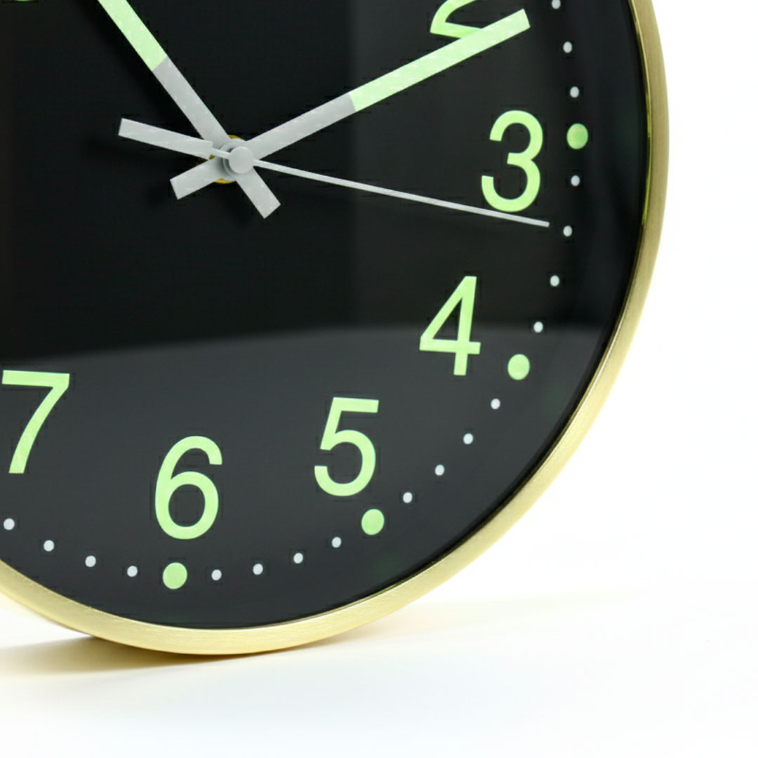 RELOJ REDONDO NUMEROS EN FLUORECENTE LH-4848