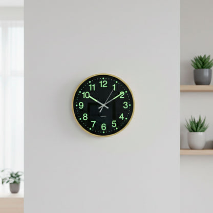 RELOJ REDONDO NUMEROS EN FLUORECENTE LH-4848