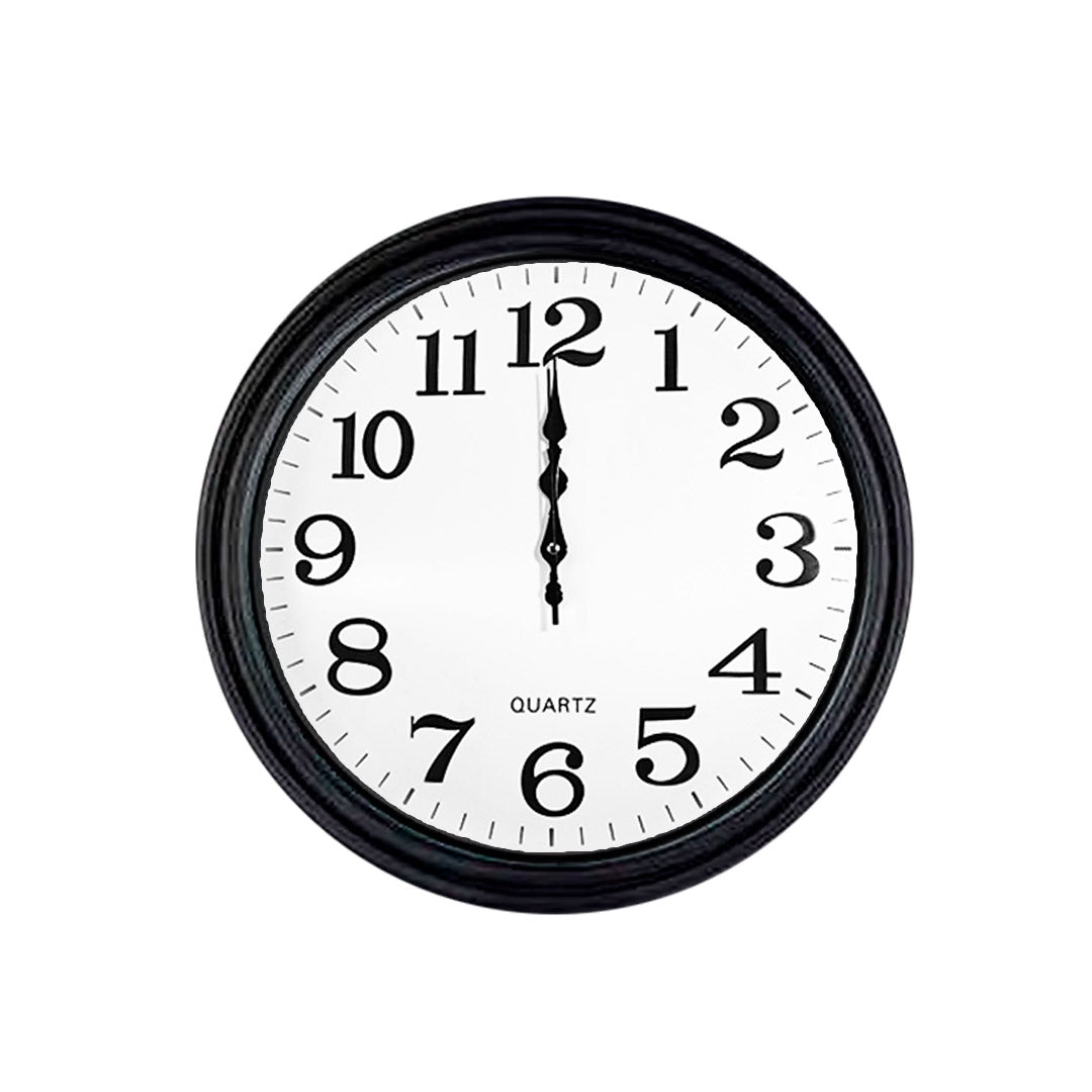 RELOJ REDONDO BORDE NEGRO DE 45CM LH-4849