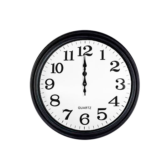RELOJ REDONDO BORDE NEGRO DE 45CM LH-4849