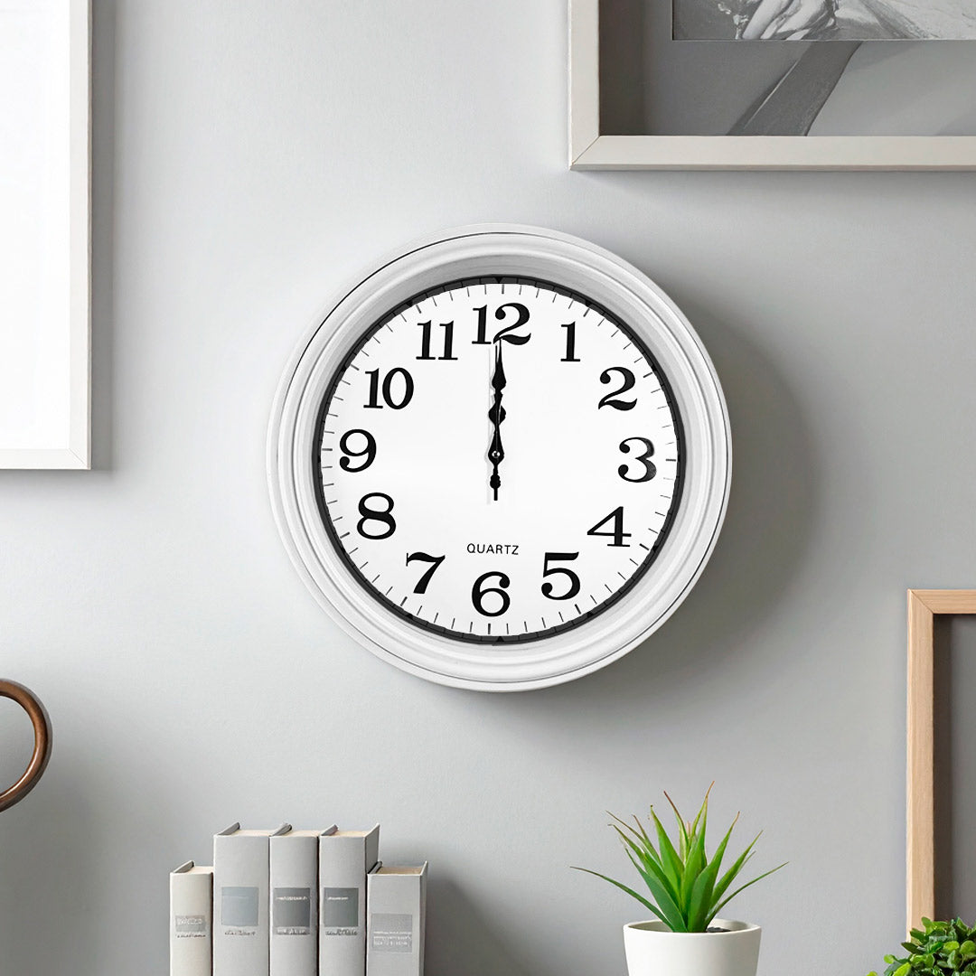 RELOJ REDONDO BORDE NEGRO DE 45CM LH-4849