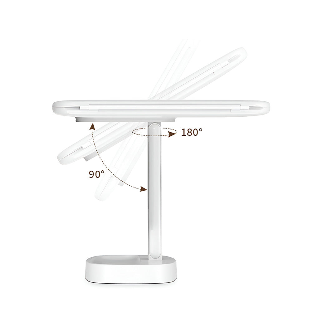 ESPEJO TRIPLE CON AUMENTO Y LED RECARGABLE LH-4850