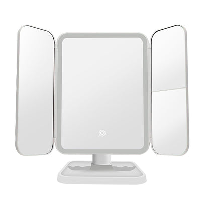 ESPEJO TRIPLE PLEGABLE C/LUZ RECARGABLE LH-4851