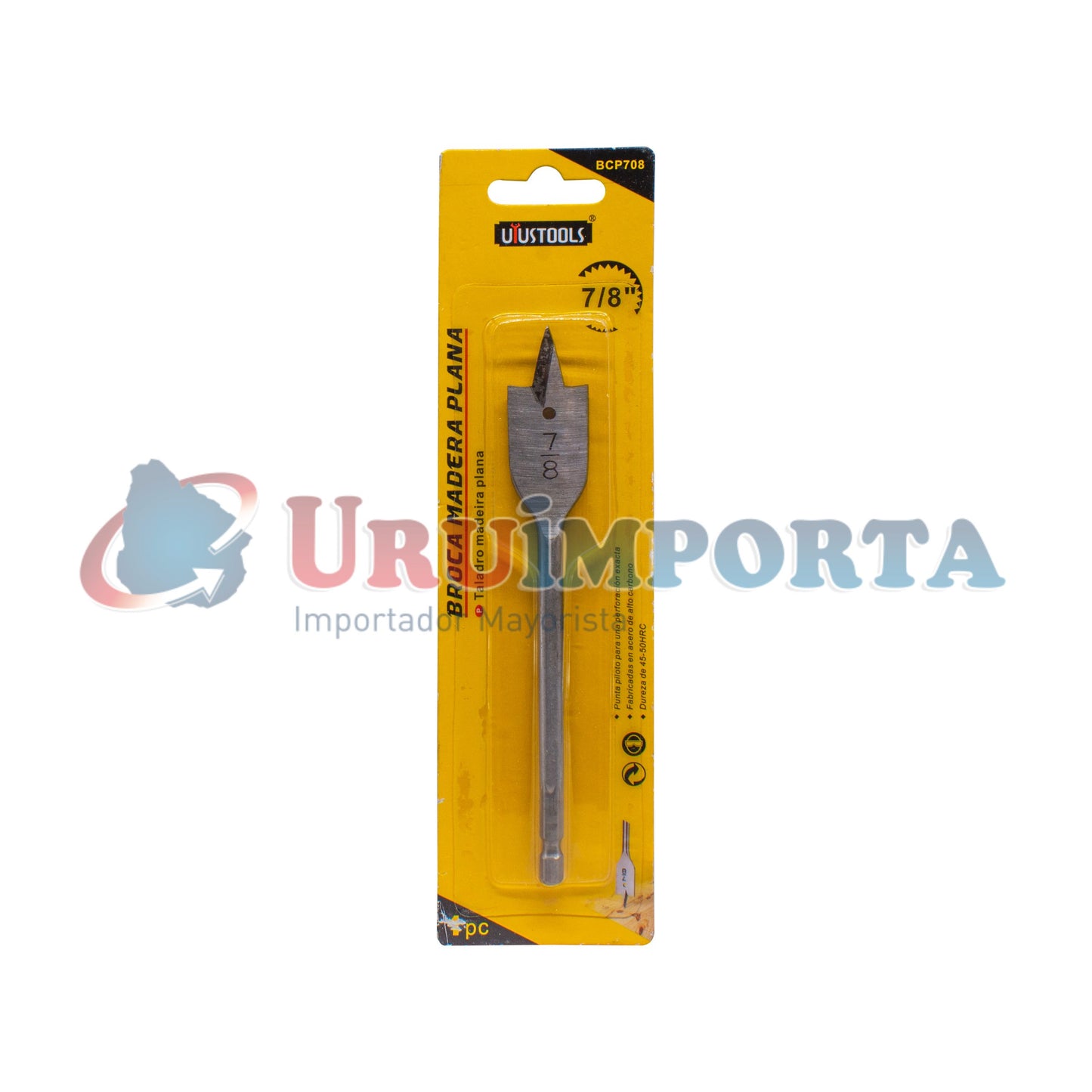 MECHA P/MADERA PLANA 7/8″ UYUSTOOLS BCP708