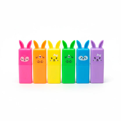 MARCADORES FLUO 6 UNID EN BOX PLASTICO LH-4430