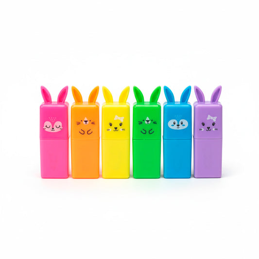 MARCADORES FLUO 6 UNID EN BOX PLASTICO LH-4430