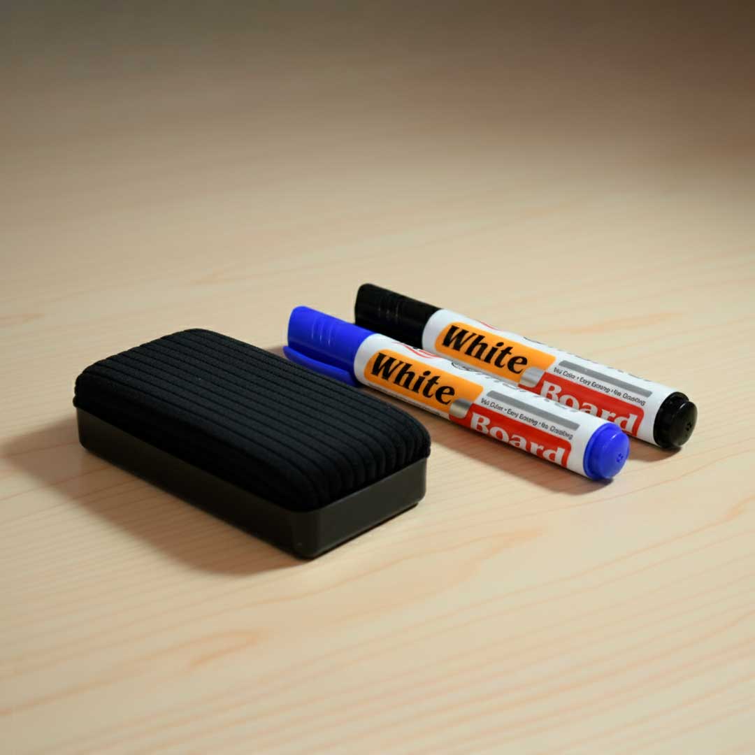 MARCADOR PIZARRA AZUL NEGRO CON BORRADOR LH-4437