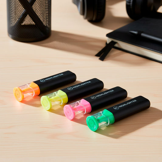 MARCADORES FLUO 4 UNID COLOR EN BLISTER LH-4440