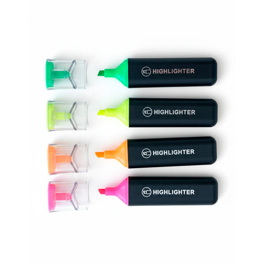 MARCADORES FLUO 4 UNID COLOR EN BLISTER LH-4440