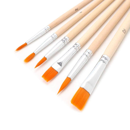 SET DE PINCELES Y PALETA PARA COLORES LH-4482